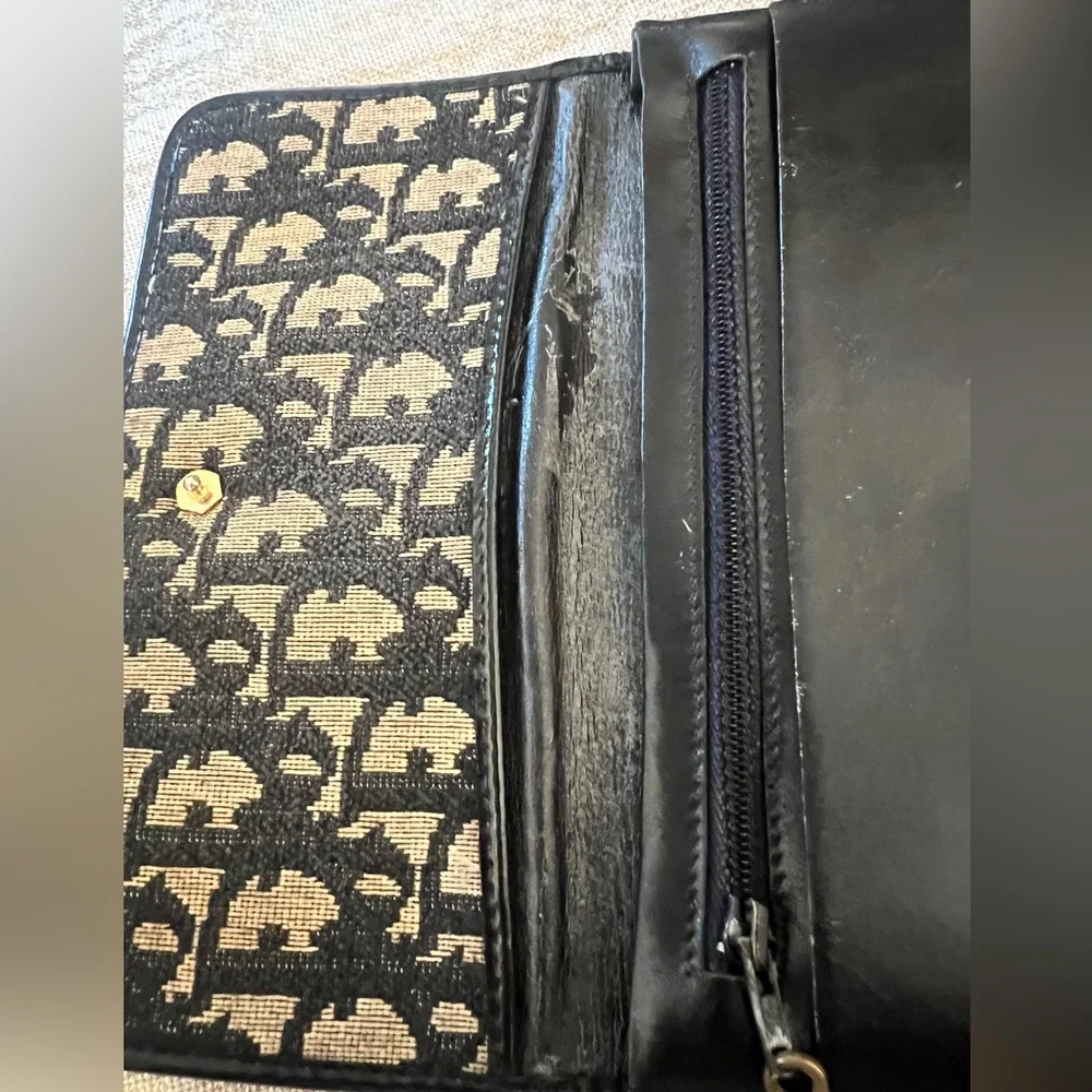 💙 Authentic Vintage Jacquard Dior Wallet